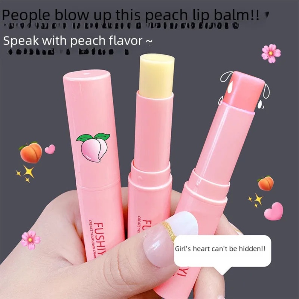 Peach flavored Lip Balm Set